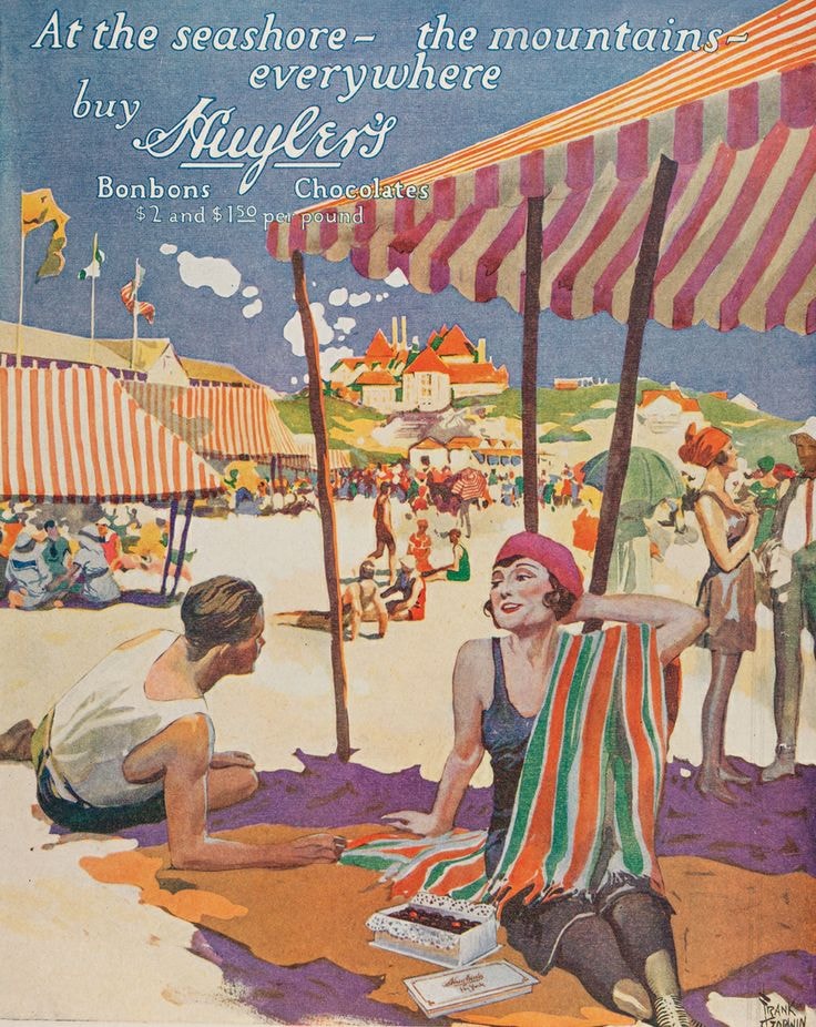 Huyler's Chocolate advertising poster by Frank Godwin, 1920s